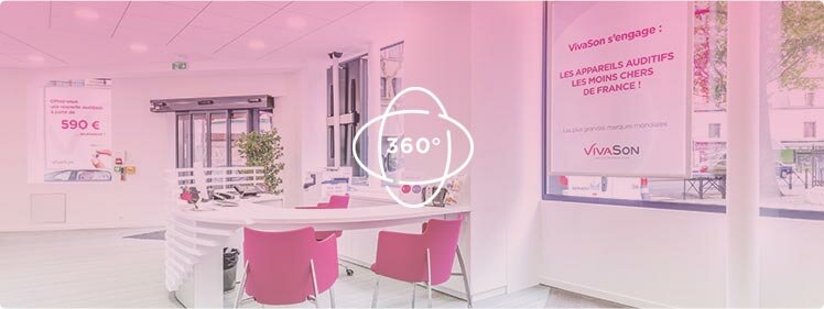 Visite 3d d'un centre auditif VivaSon